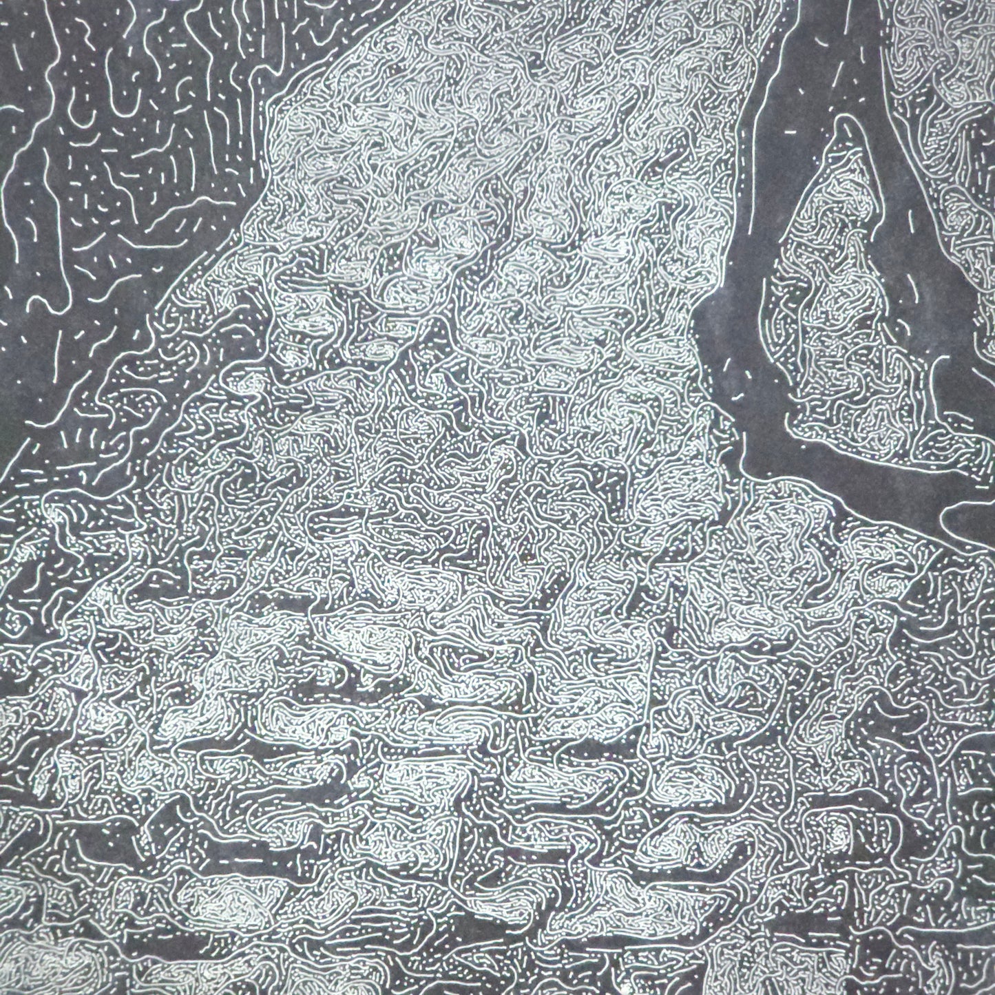 Wood engraving "After Hours"