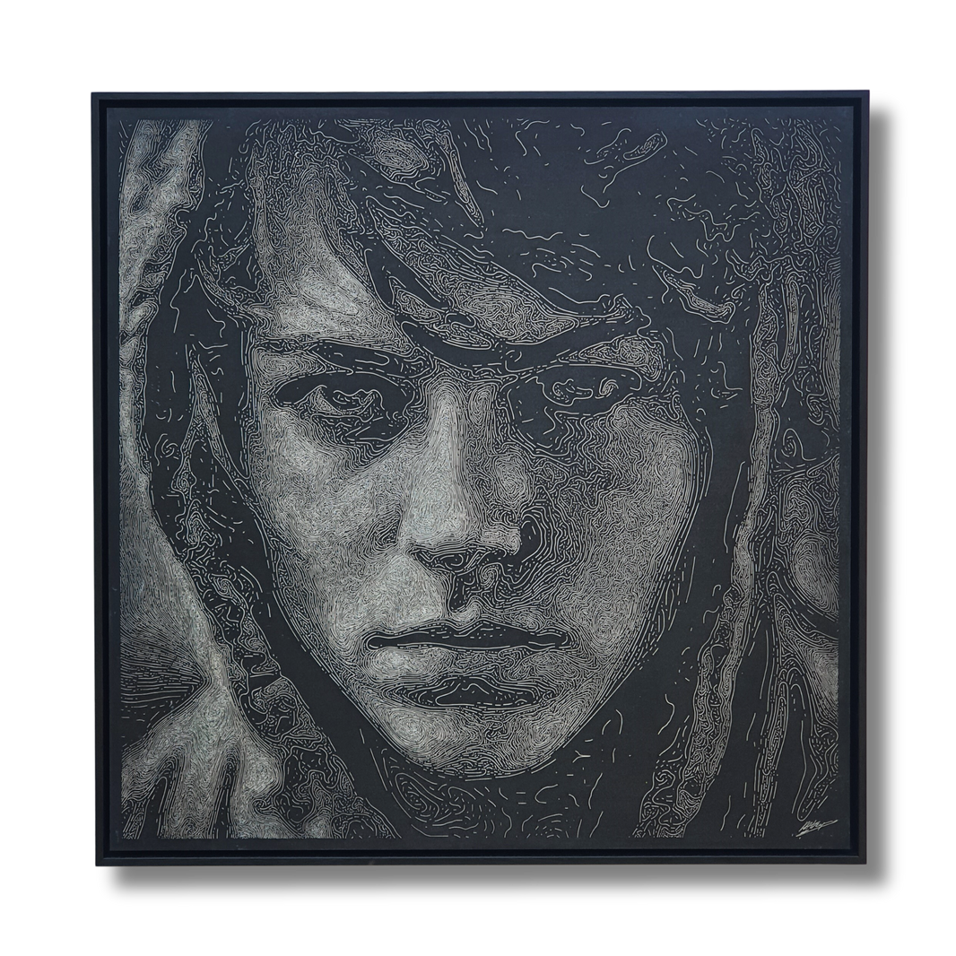 Wood engraving "Raven"