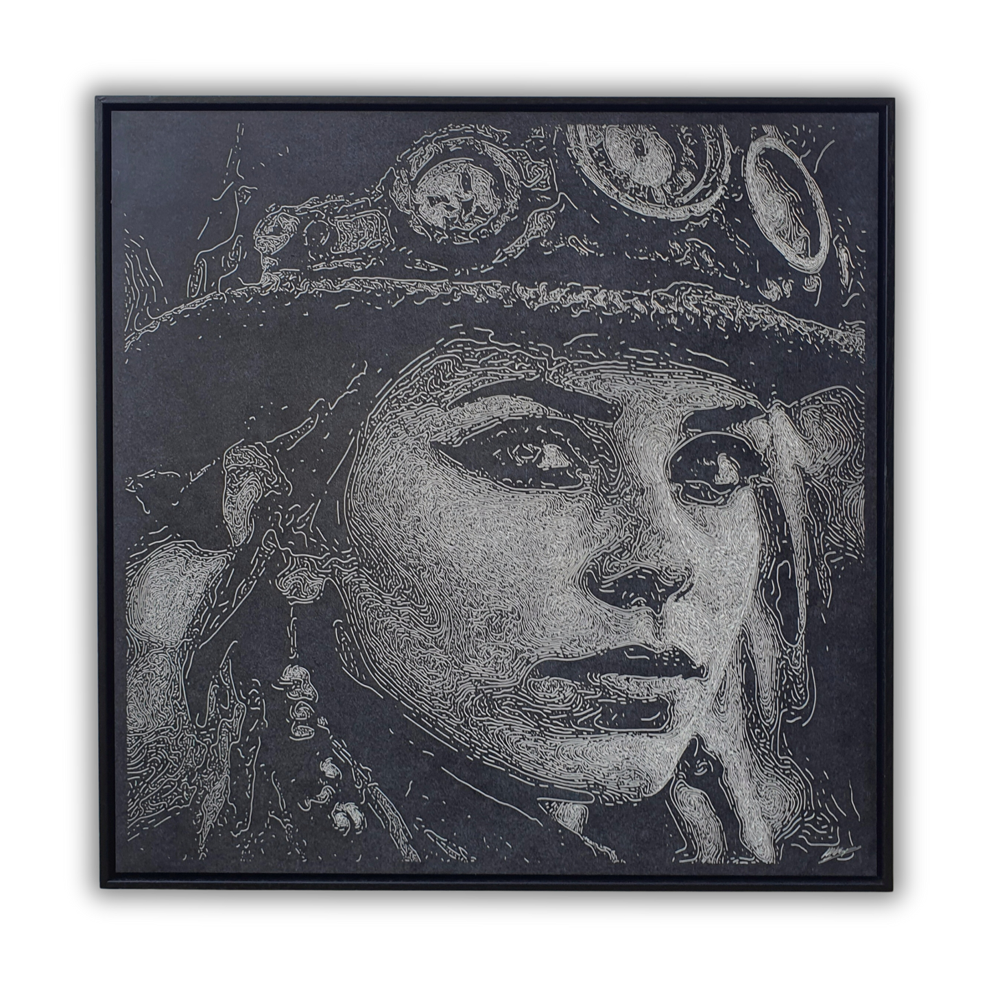 Wood engraving "Evelyn"