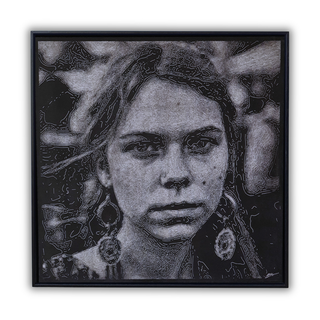 Wood engraving "Isabella"