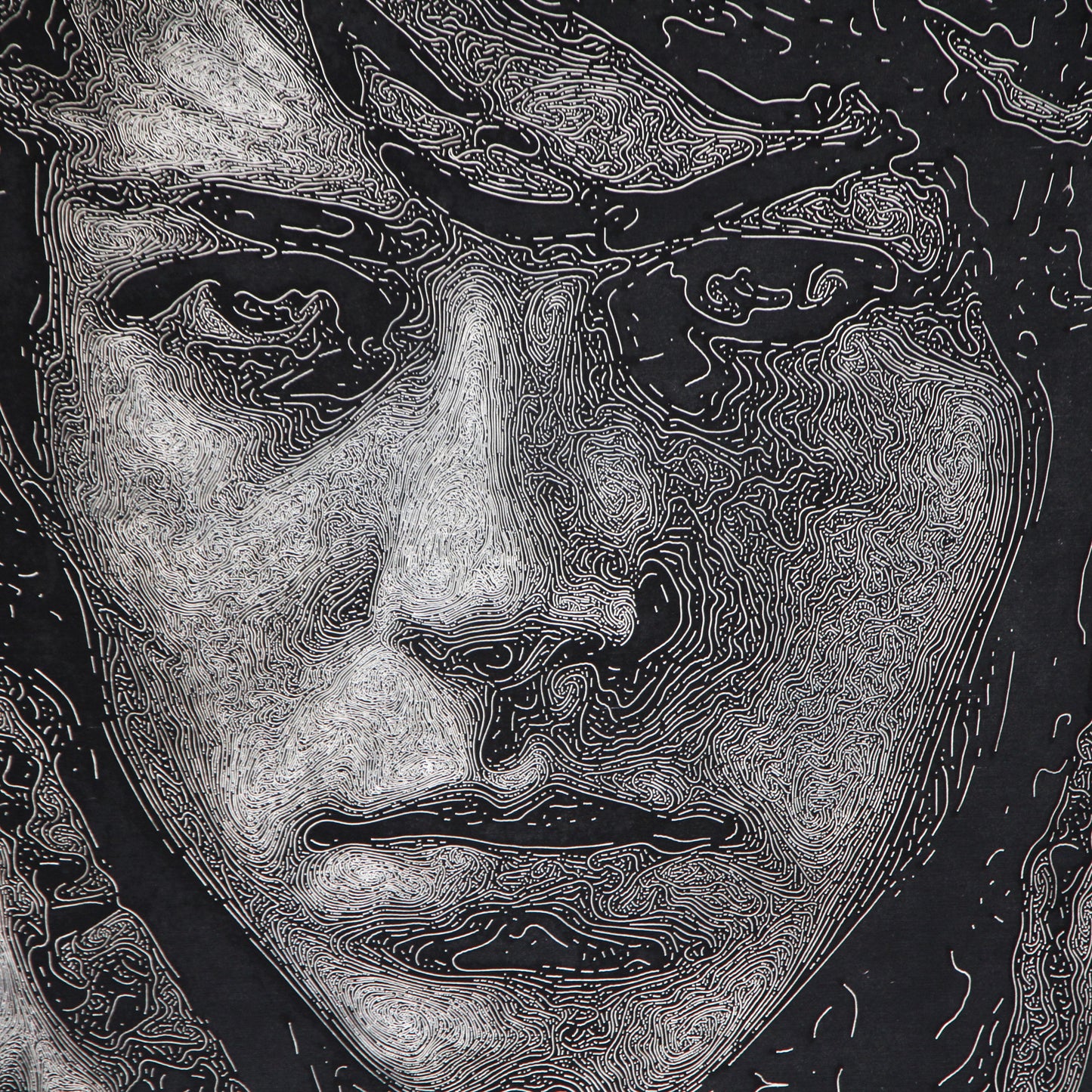 Wood engraving "Raven"