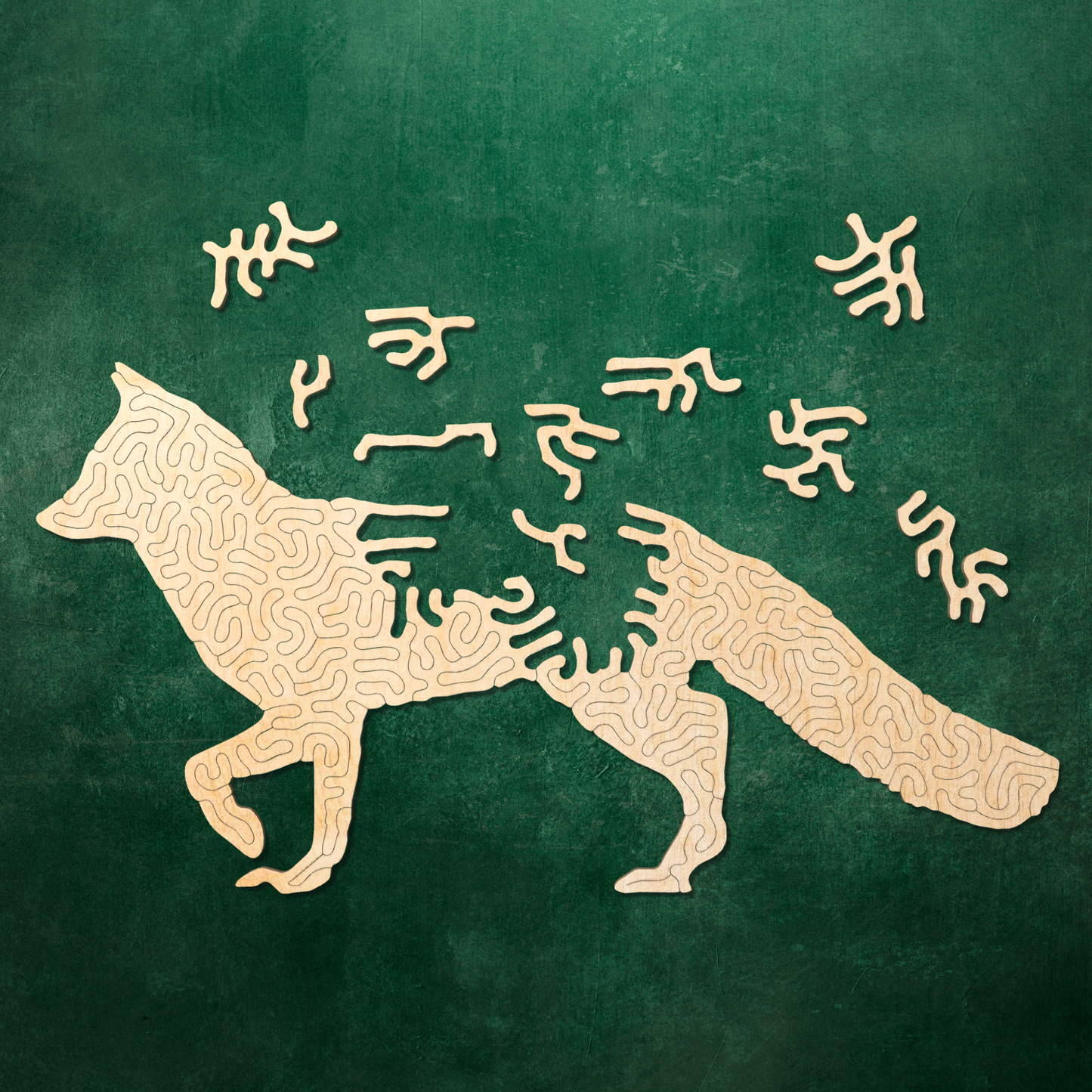 Fox | Wooden Puzzle | Entropy series | 66 pieces