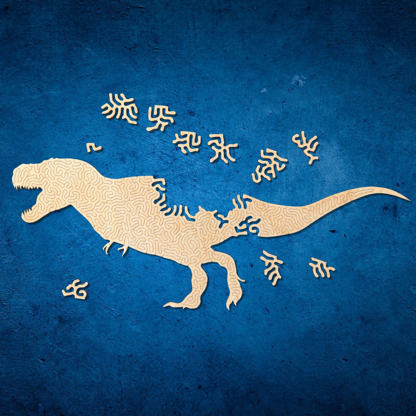 T-Rex | Wooden Dinosaur Puzzle | Entropy series | 78 pieces