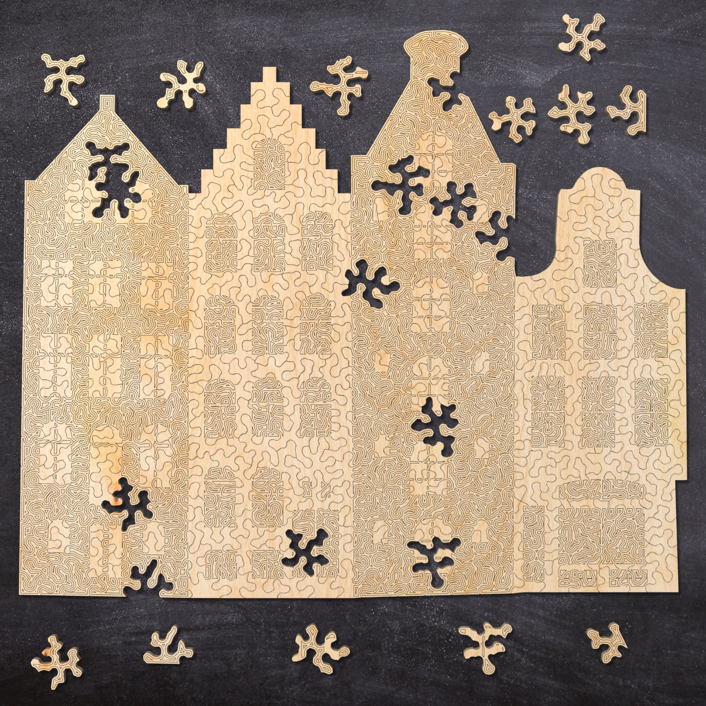 Canal Houses | Wooden Puzzle | Chaos series | 300 pieces | Masterpiece Collection