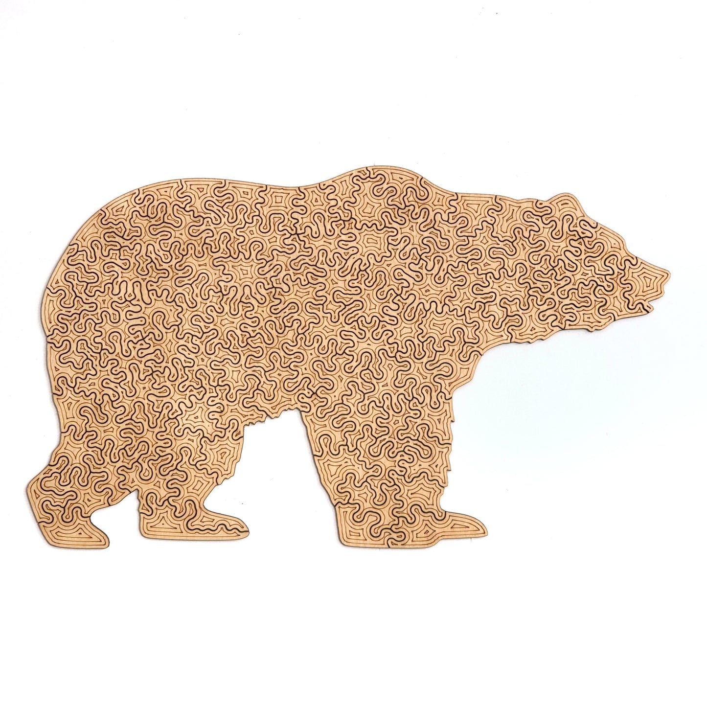 Beer | Houten Puzzel | Chaos serie - 100 stukjes - kaboomlaser