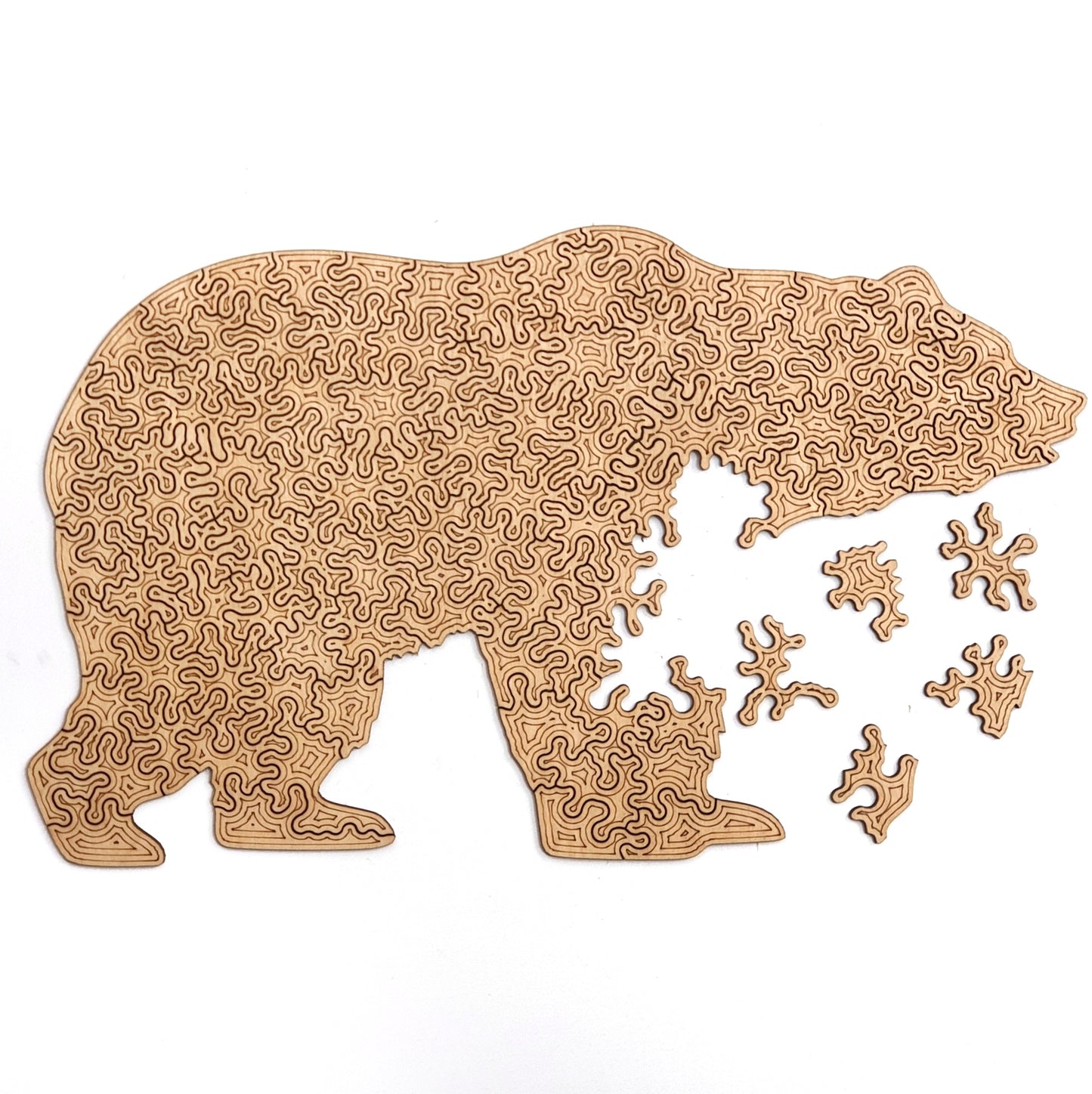 Beer | Houten Puzzel | Chaos serie - 100 stukjes - kaboomlaser