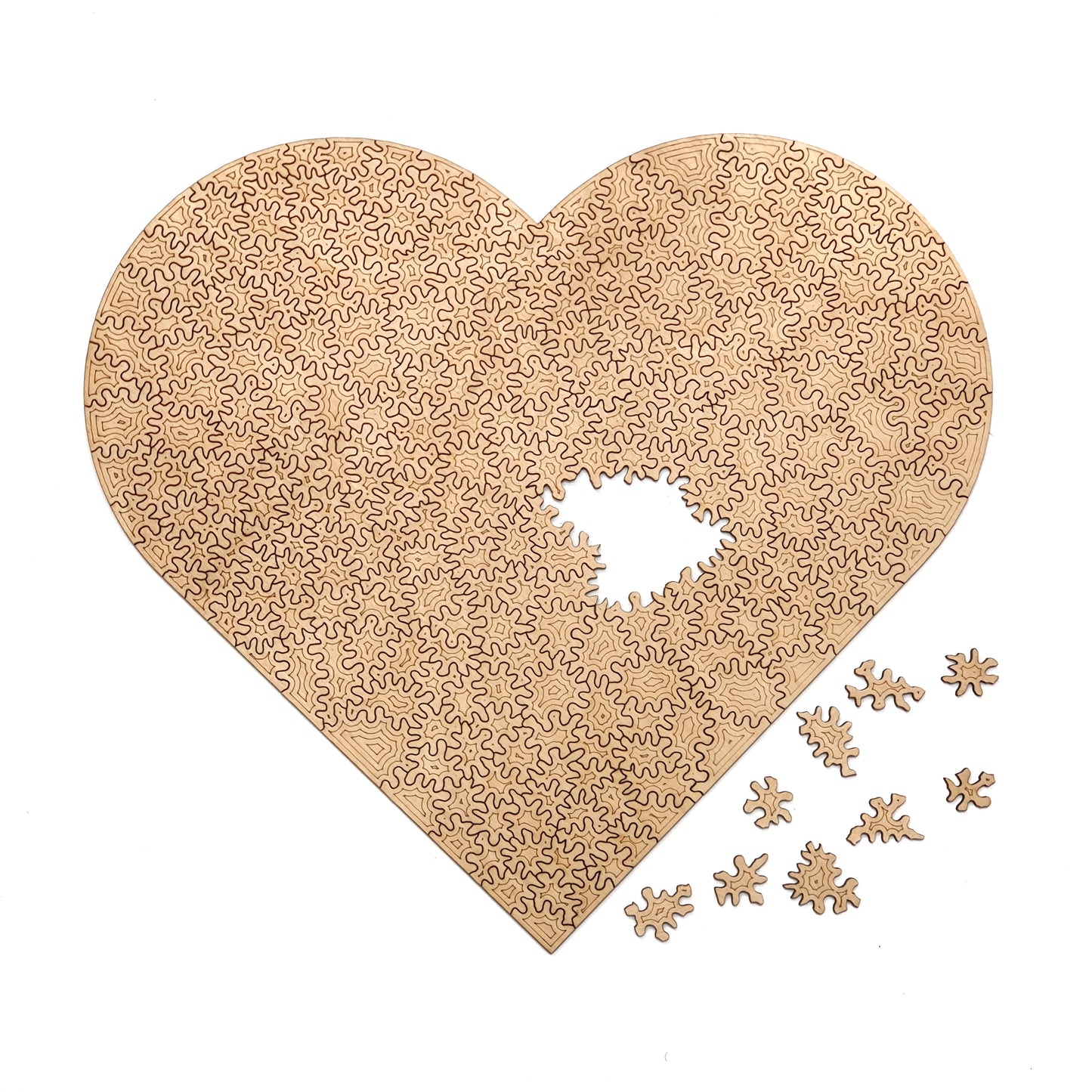 Gebroken Hart | Houten Puzzel | Chaos serie - 300 stukjes - kaboomlaser