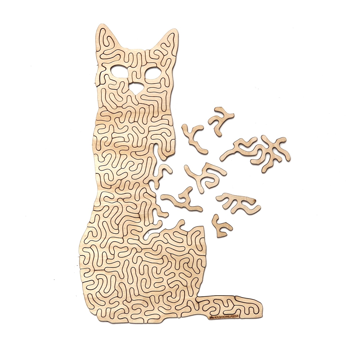 Poes | Houten Puzzel | Entropy serie | 71 stukjes - kaboomlaser
