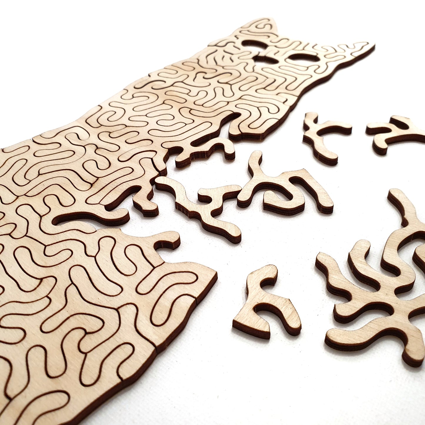Poes | Houten Puzzel | Entropy serie | 71 stukjes - kaboomlaser