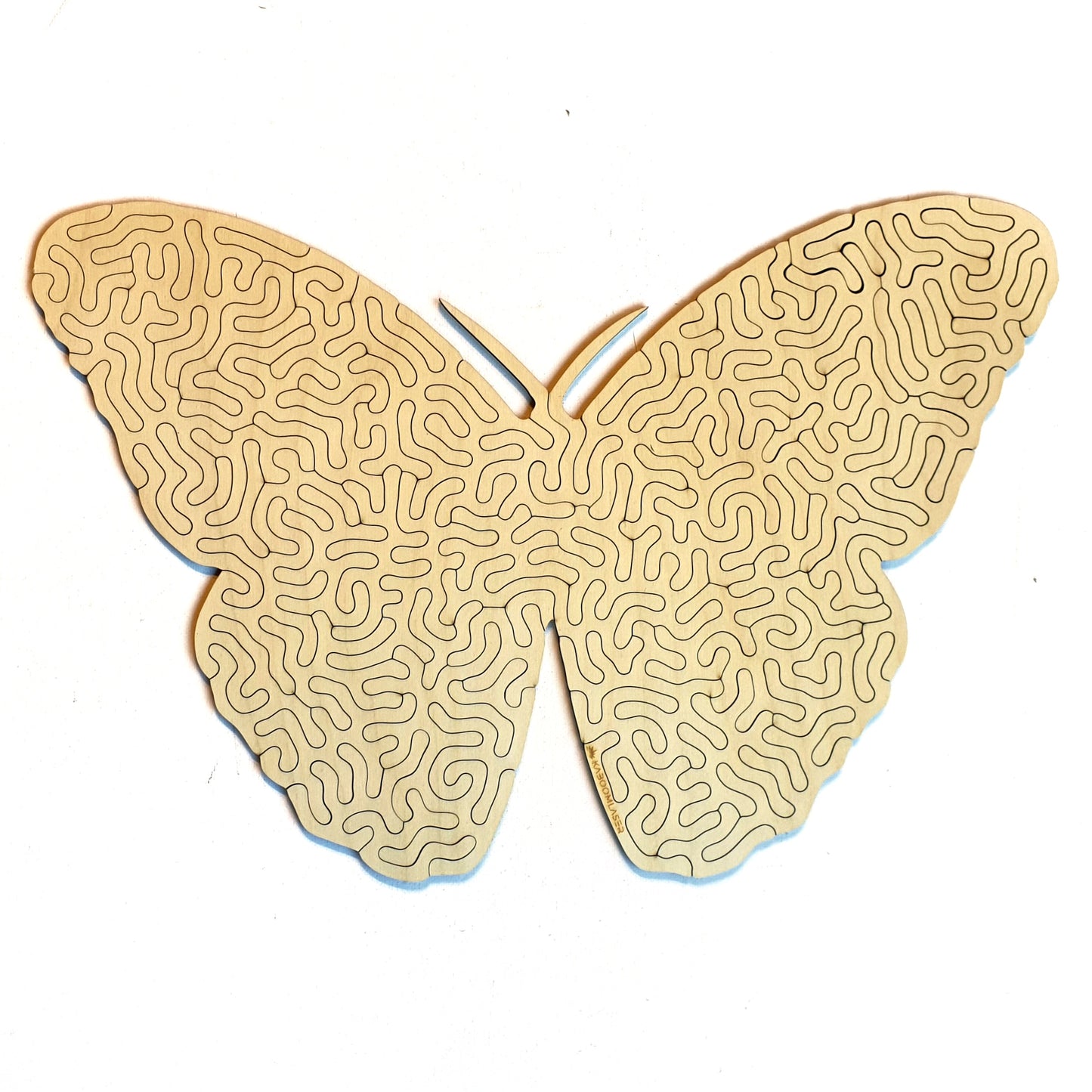 Vlinder| Houten Puzzel | Entropy serie | 73 stukjes - kaboomlaser