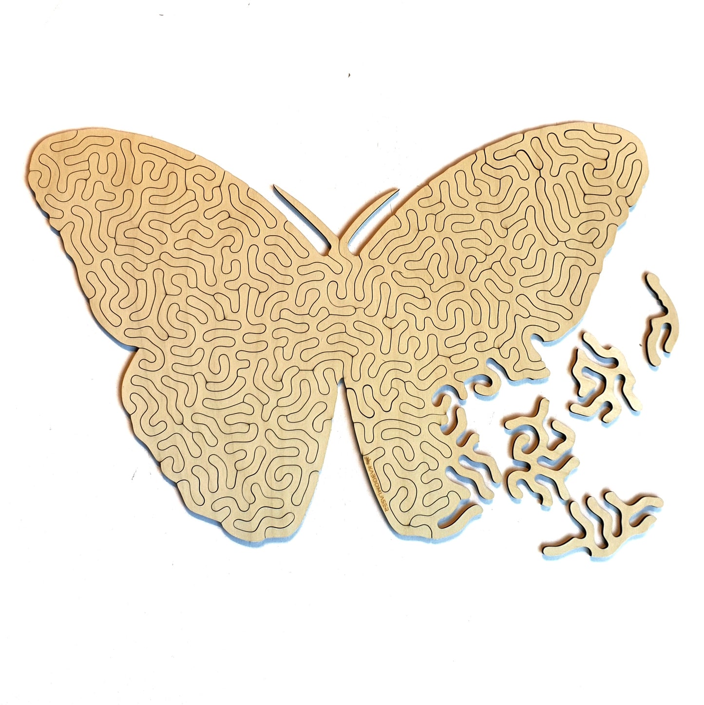 Vlinder| Houten Puzzel | Entropy serie | 73 stukjes - kaboomlaser