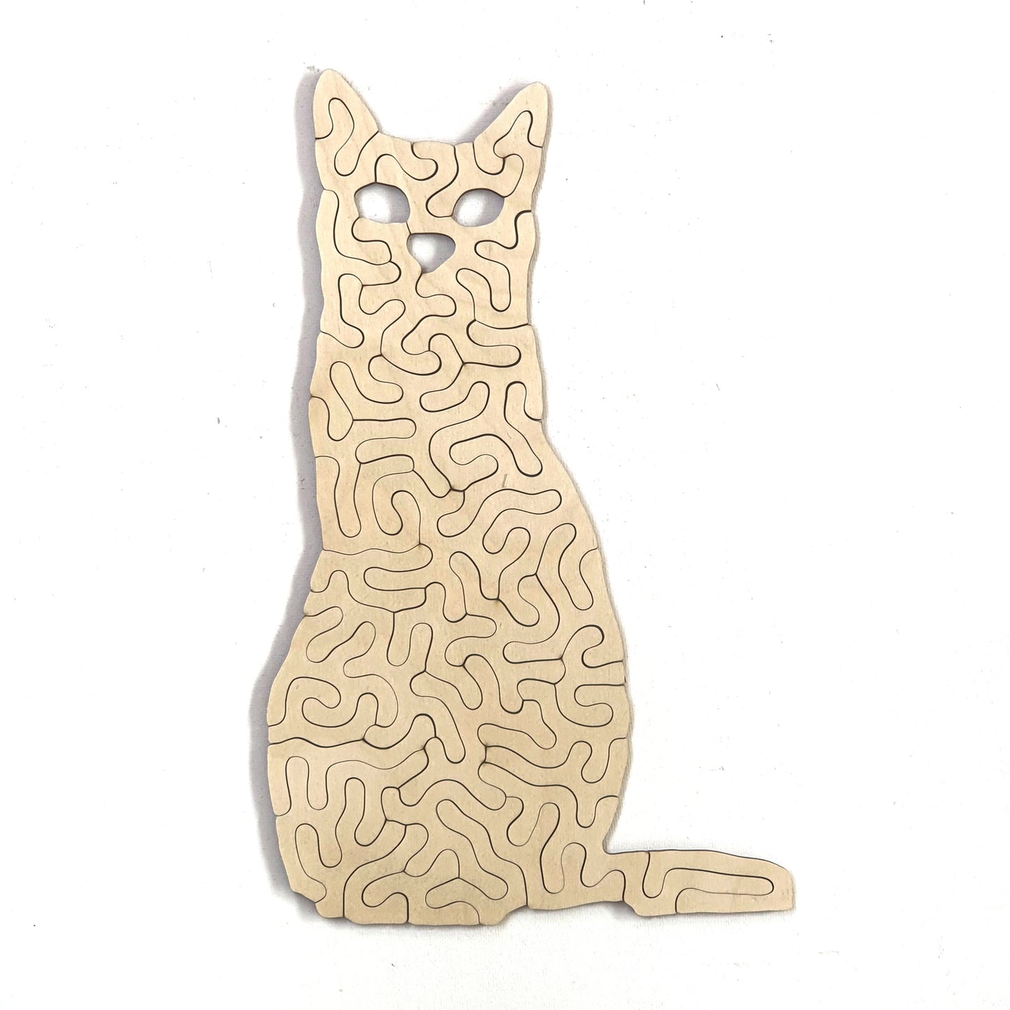 Poes | Houten Kinderpuzzel | Entropy serie | 35 stukjes - kaboomlaser