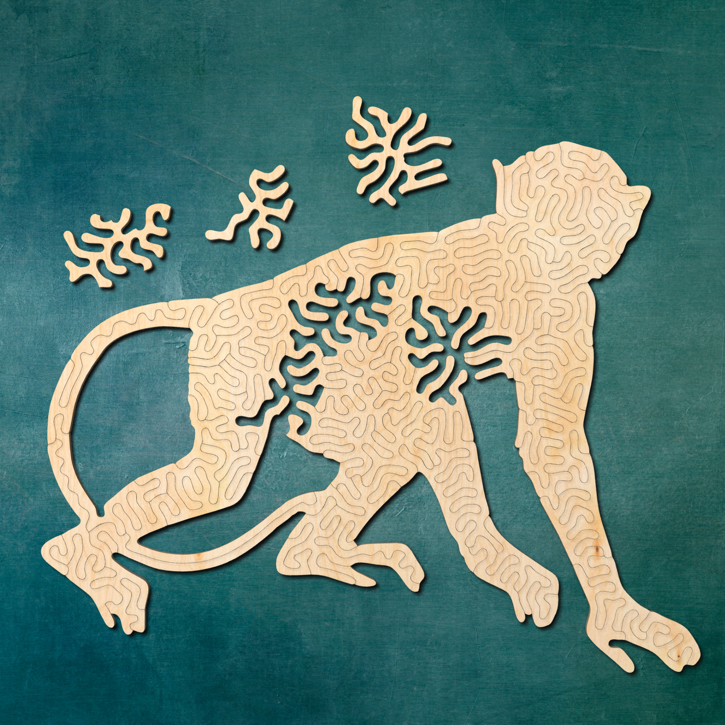 Monkey | Wooden Puzzle | Entropy series | 79 pieces