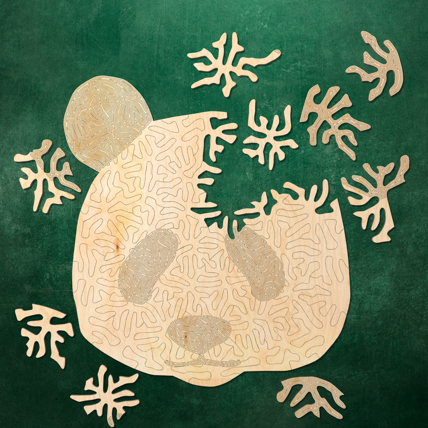 Giant Panda Wooden Puzzle | Chaos series | 50 pieces