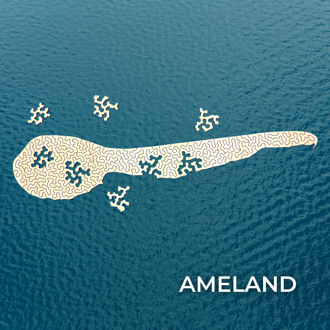 Ameland | Wooden Puzzle | Chaos series | 52 pieces