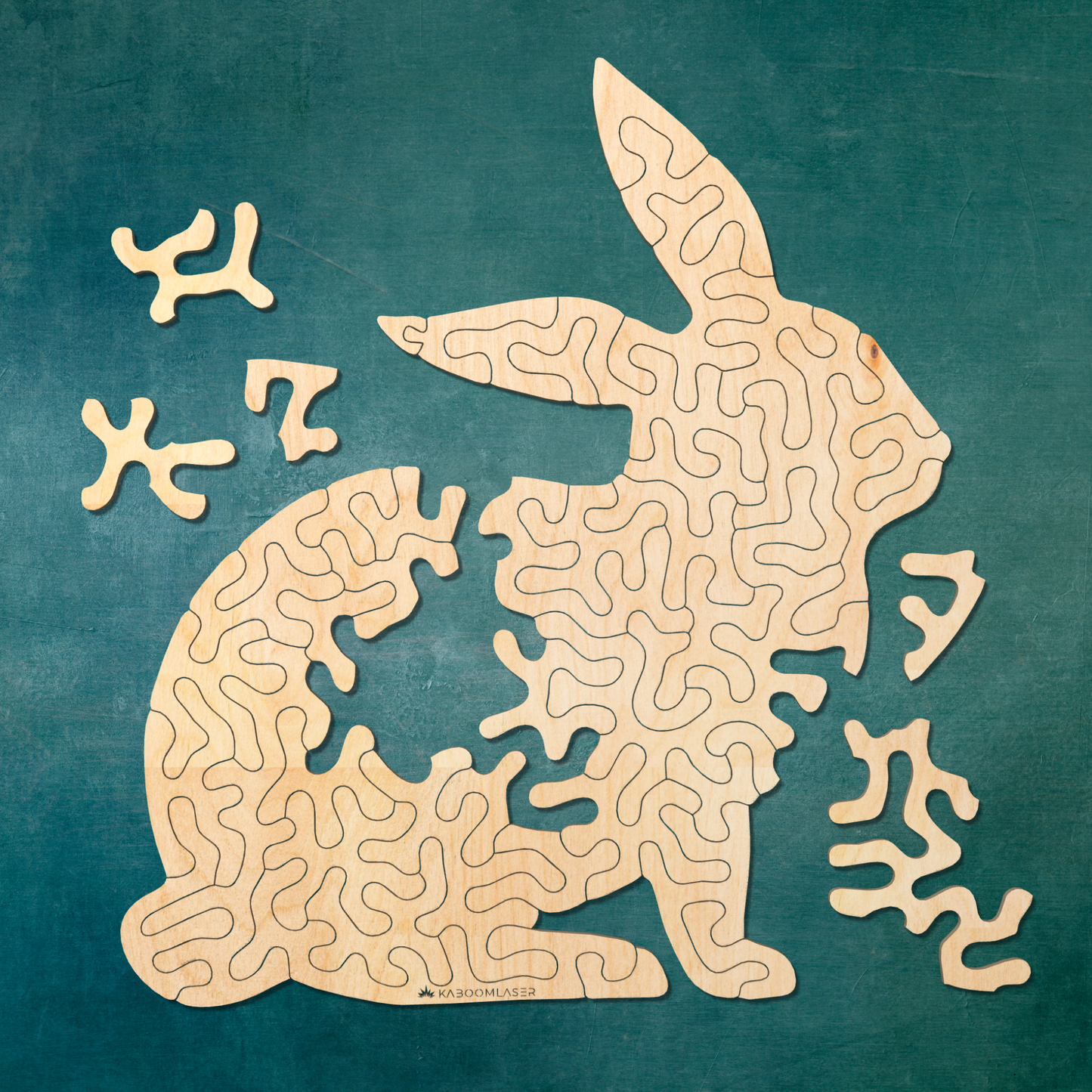Rabbit | Wooden Puzzle | Entropy series | 47 pieces