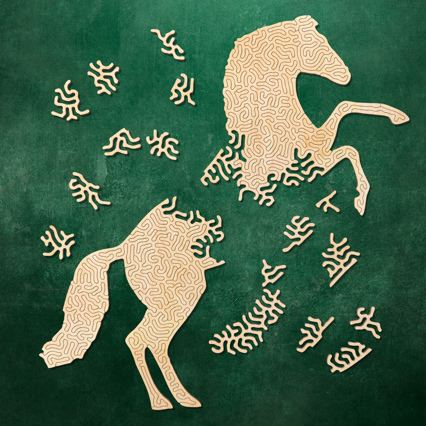 Horse | Wooden Puzzle | Entropy series | 86 pieces