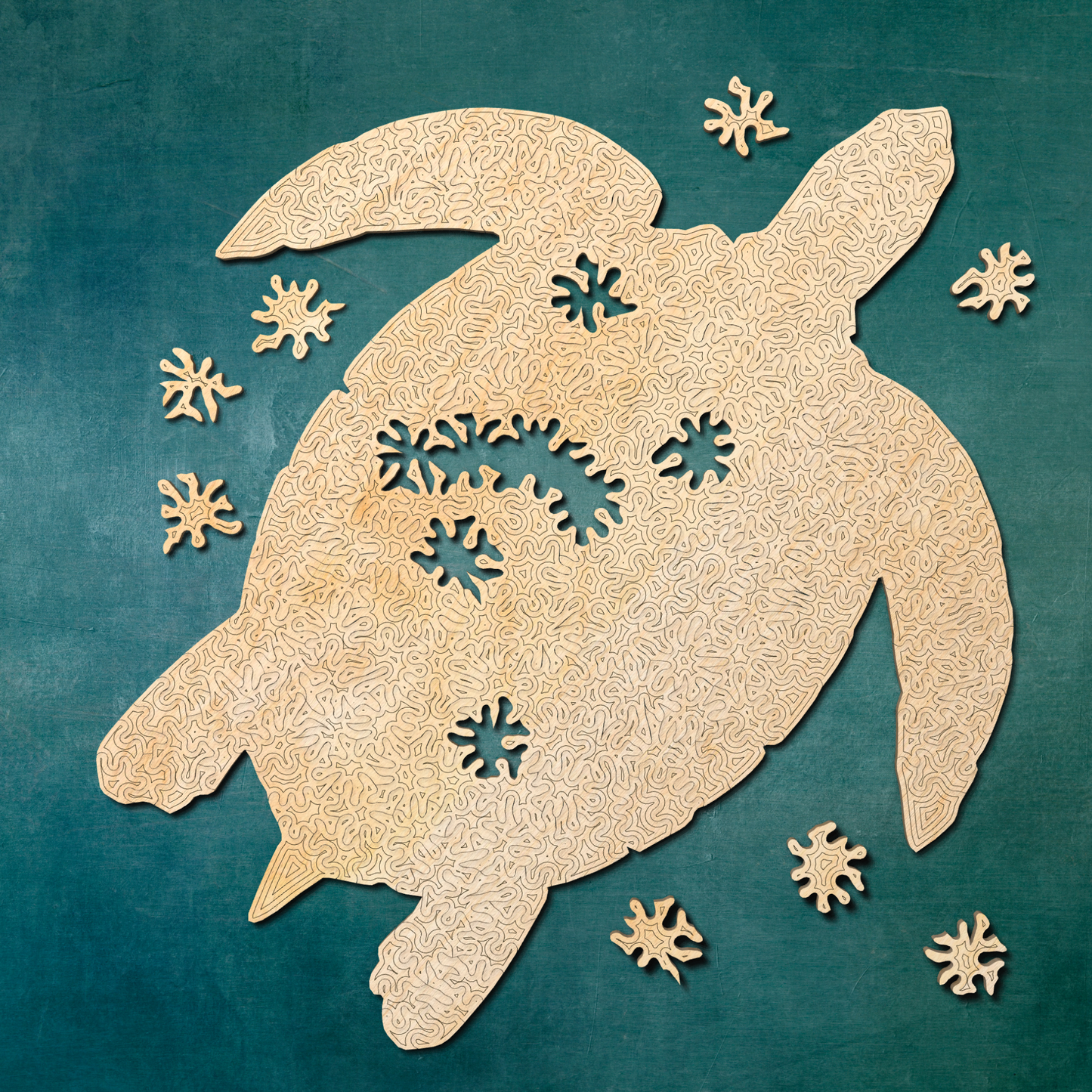 Sea turtle | Wooden Puzzle | Chaos series - 200 pieces