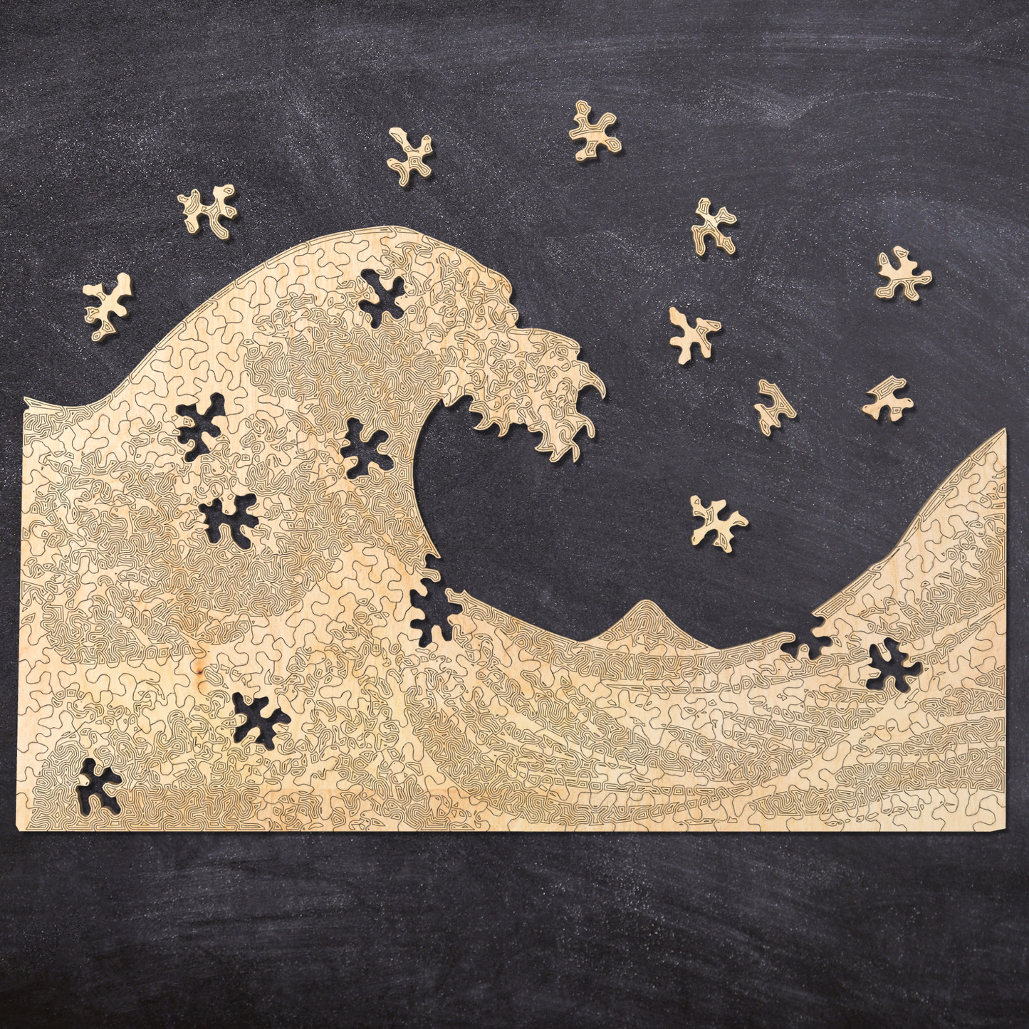 The Great Wave | Wooden Puzzle | Chaos series | 293 pieces | Masterpiece Collection