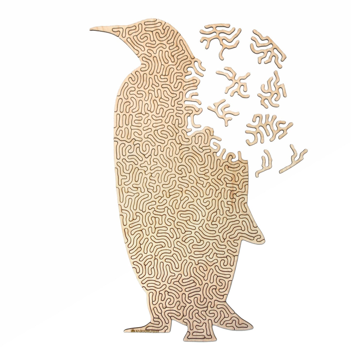 Pinguïn | Houten Puzzel | Entropy serie | 110 stukjes - kaboomlaser
