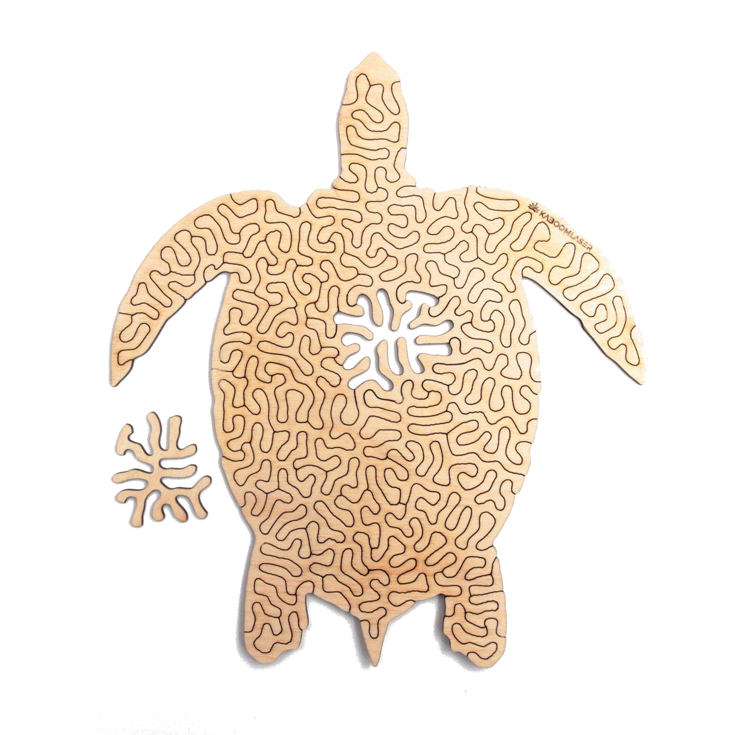 Zeeschildpad | Houten Puzzel | Entropy serie | 59 stukjes - kaboomlaser