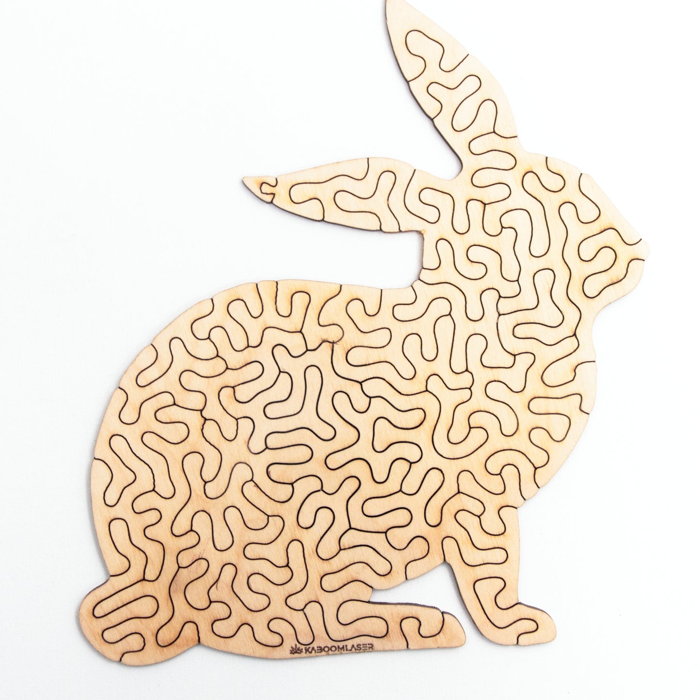 Konijn | Houten Kinderpuzzel | Entropy serie | 47 stukjes - kaboomlaser