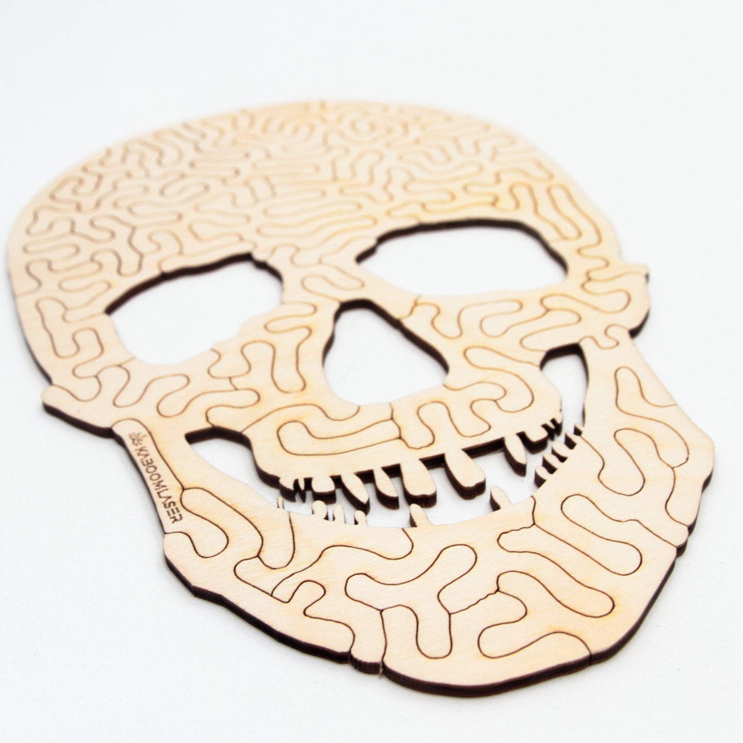 Skull | Houten Puzzel | Entropy serie | 51 stukjes - kaboomlaser