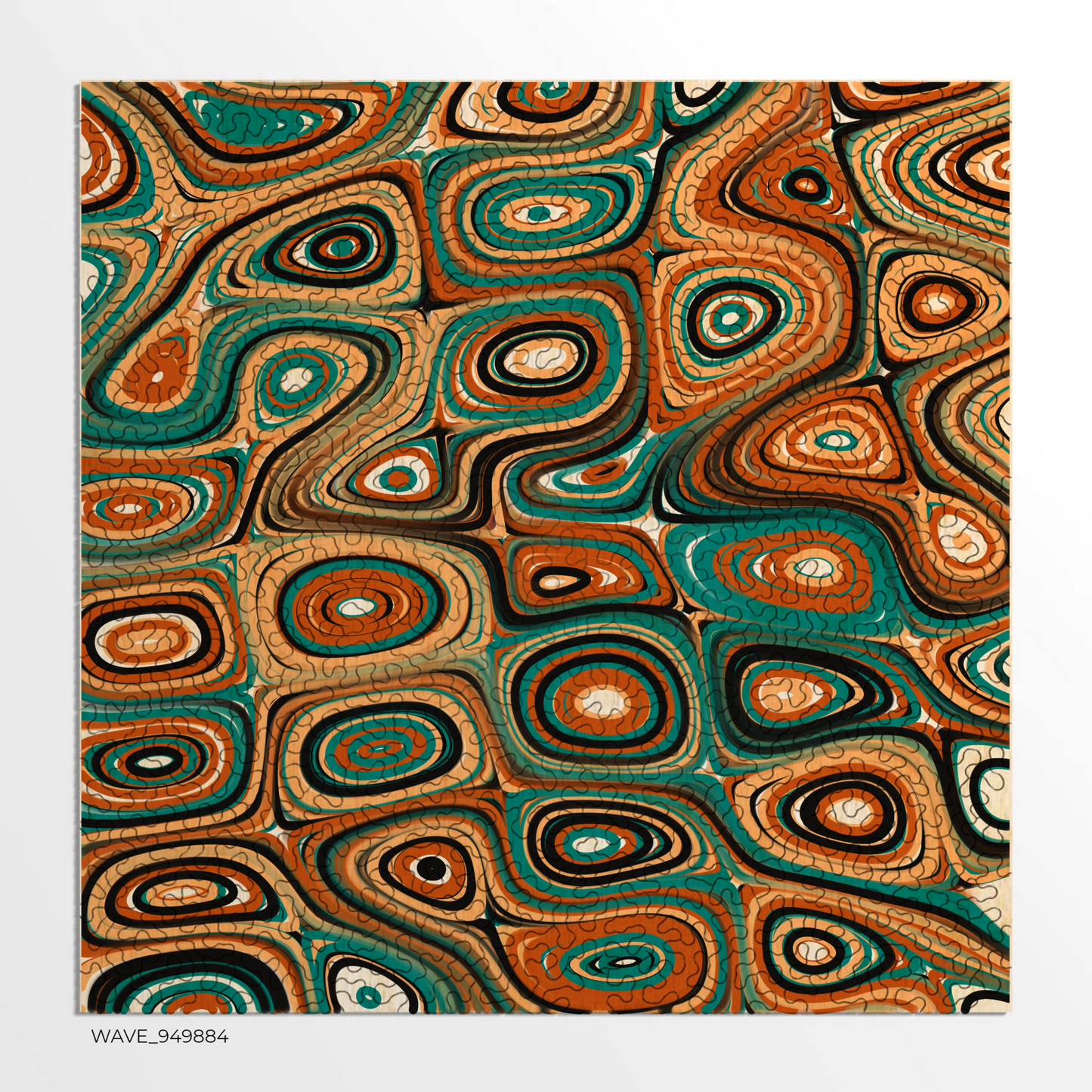 FIELDS | Wooden Puzzle | code+wood generative art puzzles