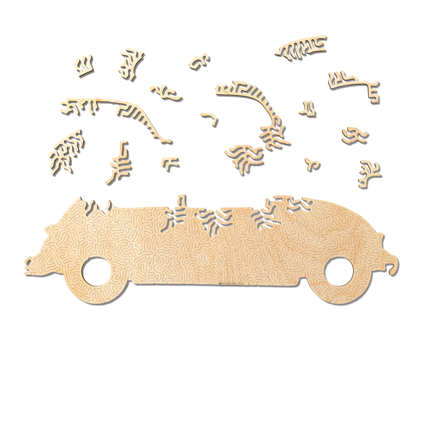 Beetle | Wooden Puzzle | Entropy series | 119 pieces