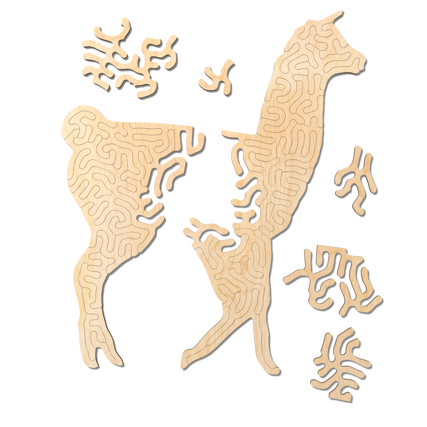 Alpaca | Wooden Puzzle | Entropy series | 49 pieces
