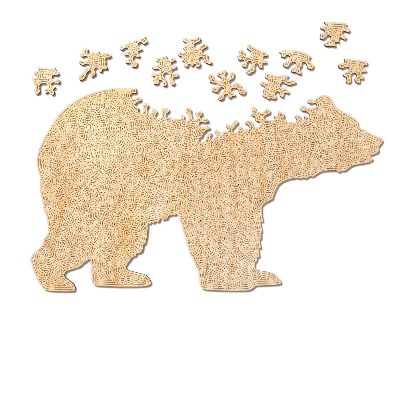 Bear | Wooden Puzzle | Chaos series - 100 pieces