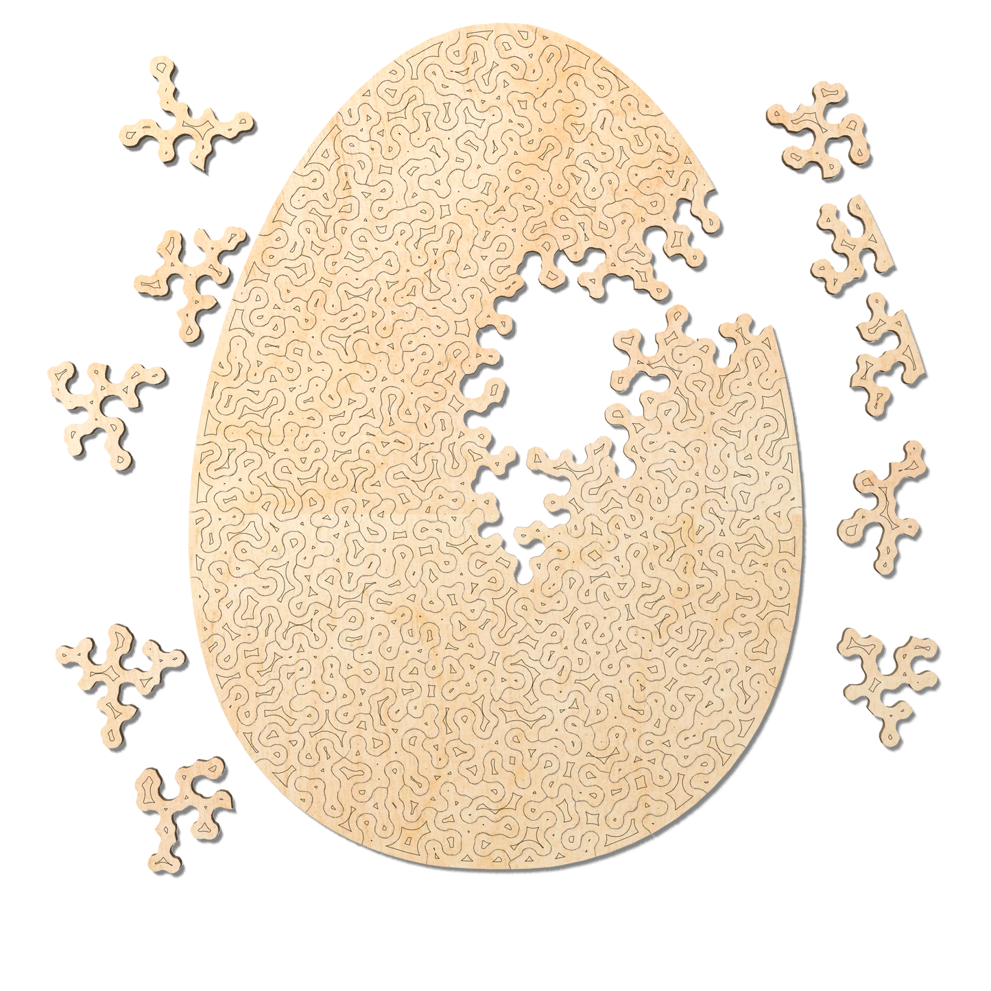 Egg | Wooden Puzzle | Chaos series - 100 pieces