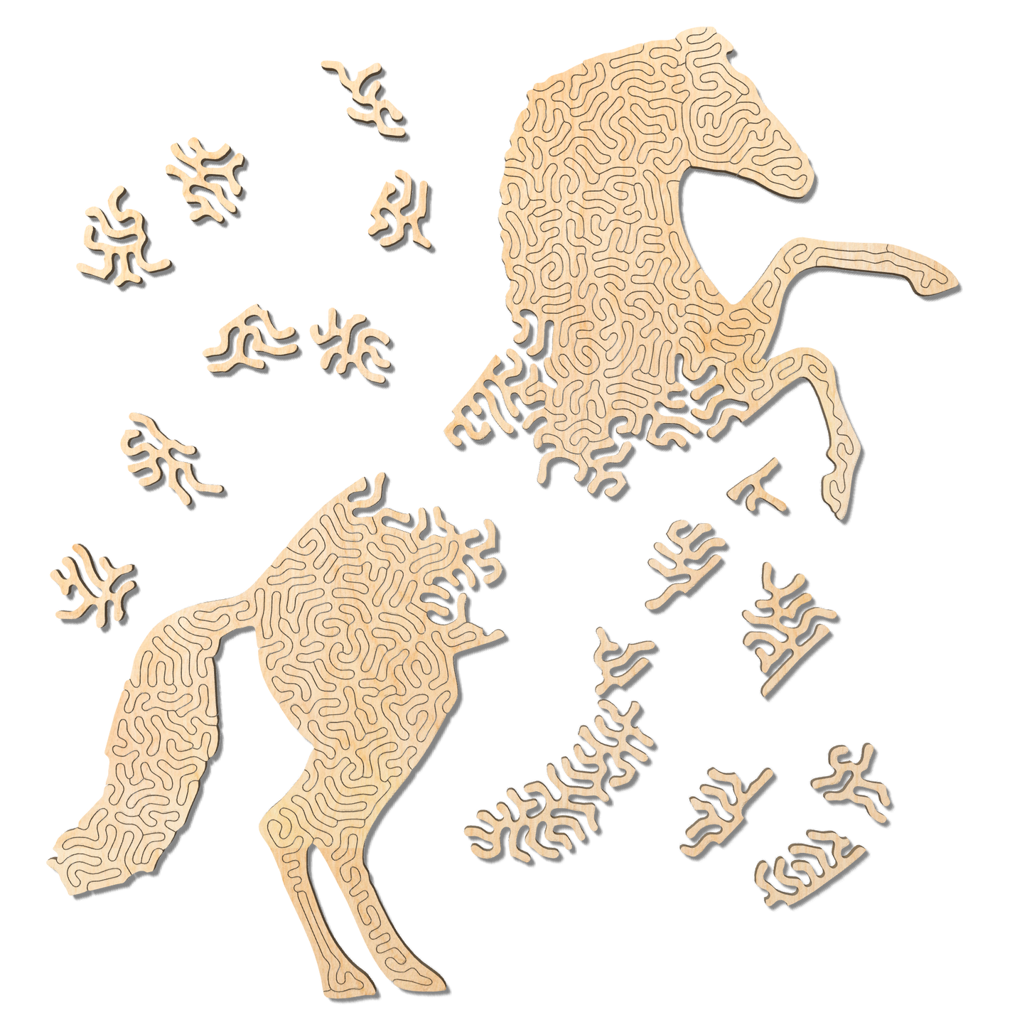 Horse | Wooden Puzzle | Entropy series | 86 pieces