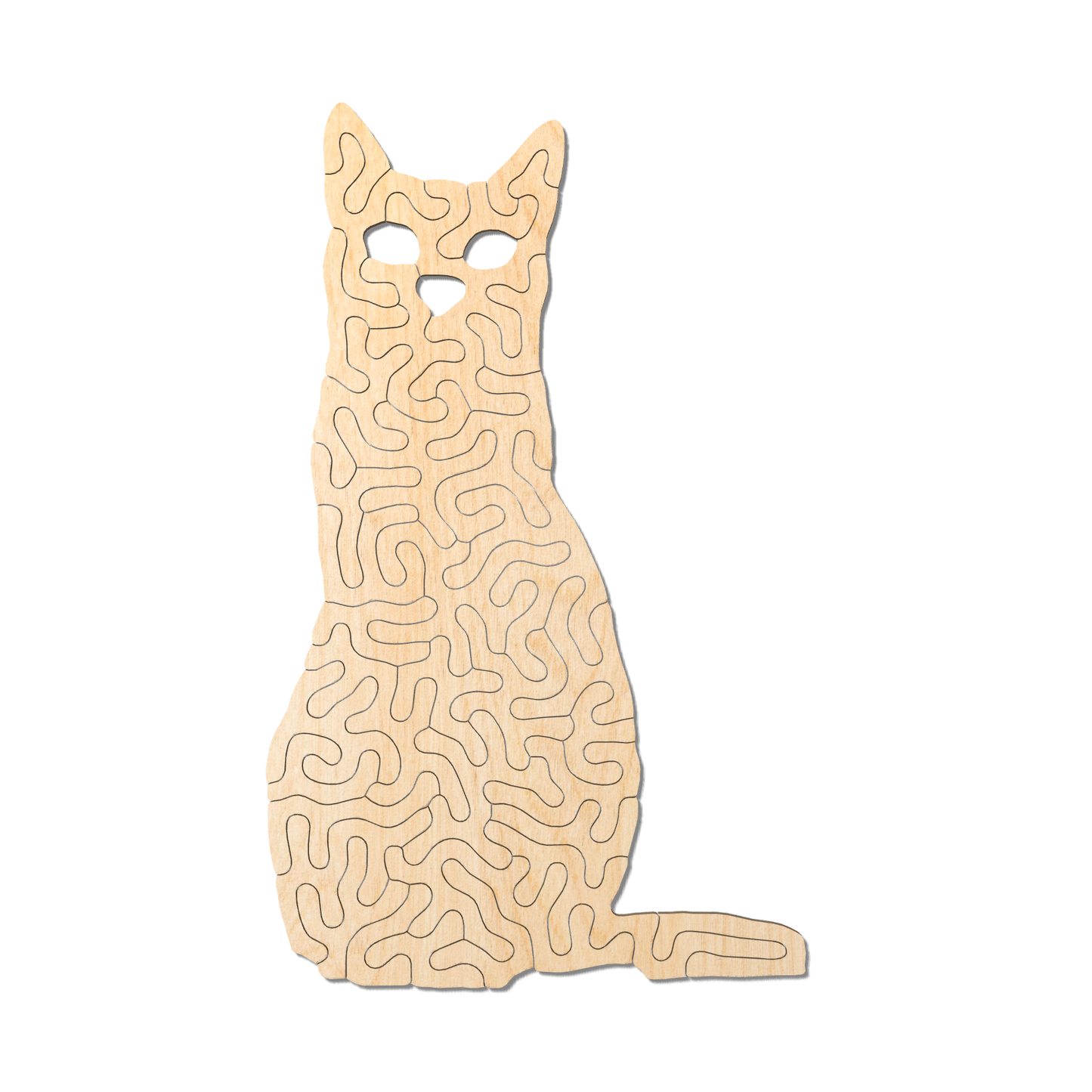 cat | Wooden Children's Puzzle | Entropy series | 35 pieces