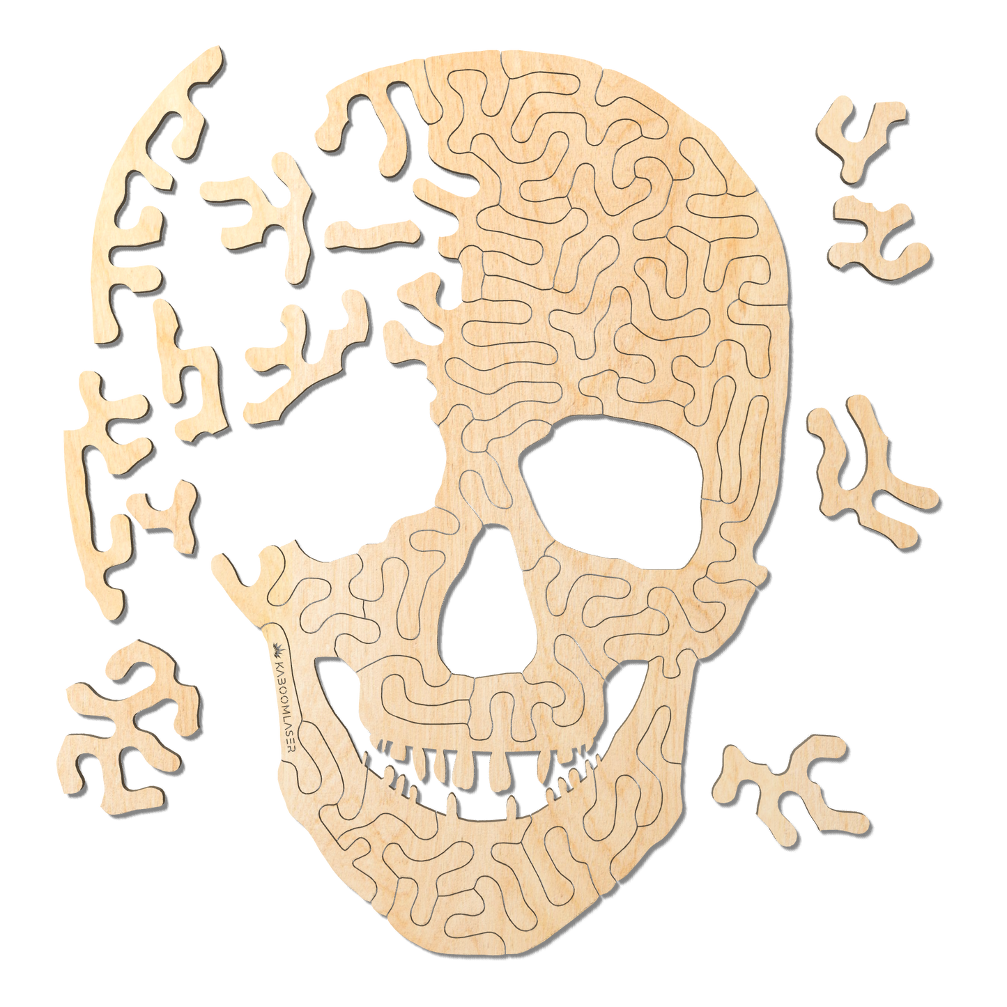 Skull | Wooden Puzzle | Entropy series | 51 pieces