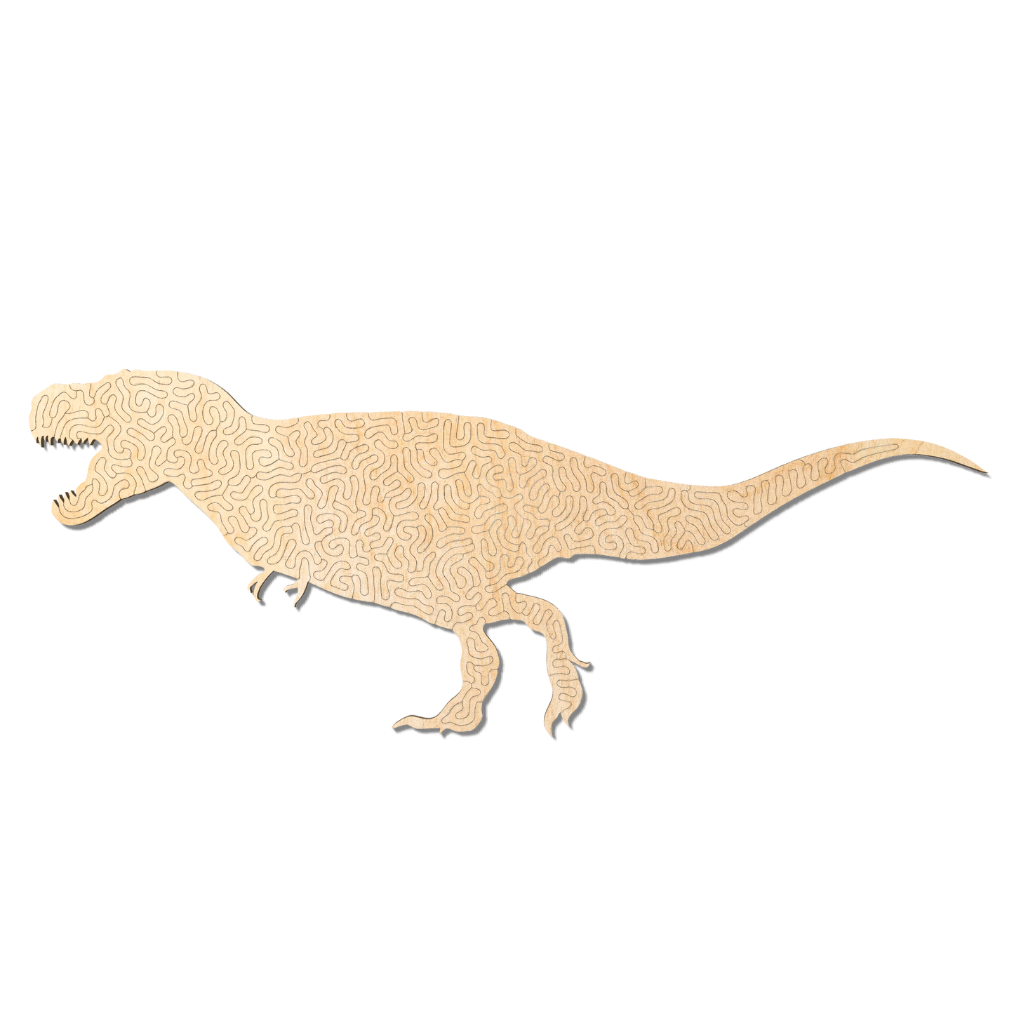 T-Rex | Wooden Dinosaur Puzzle | Entropy series | 78 pieces