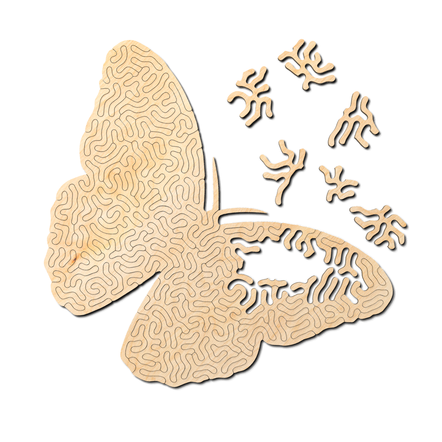 Butterfly| Wooden Puzzle | Entropy series | 73 pieces