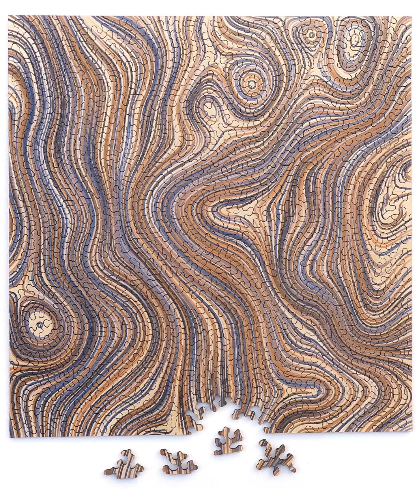 WAVE-A | Wooden Puzzle | code+wood limited edition puzzles