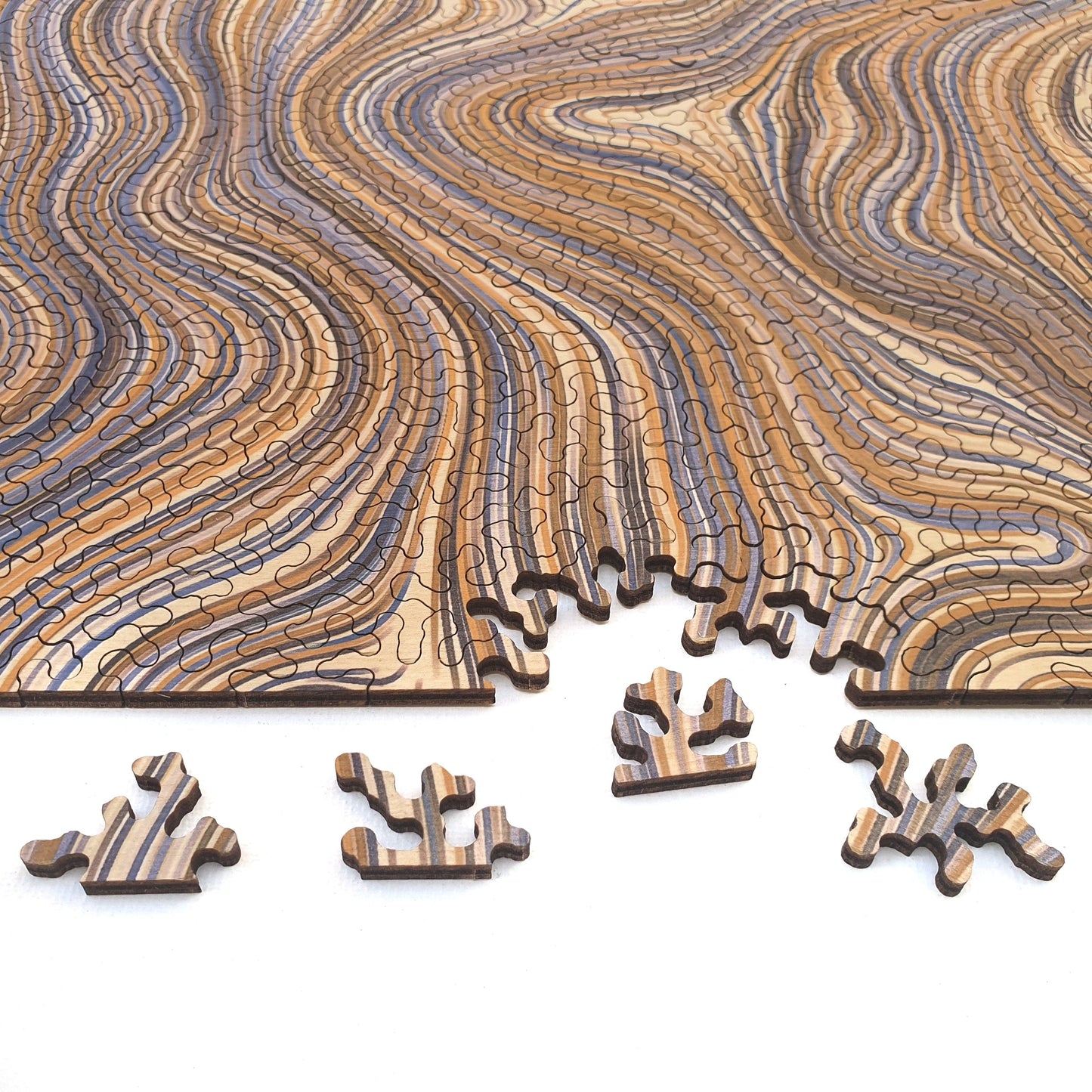 WAVE-A | Wooden Puzzle | code+wood limited edition puzzles