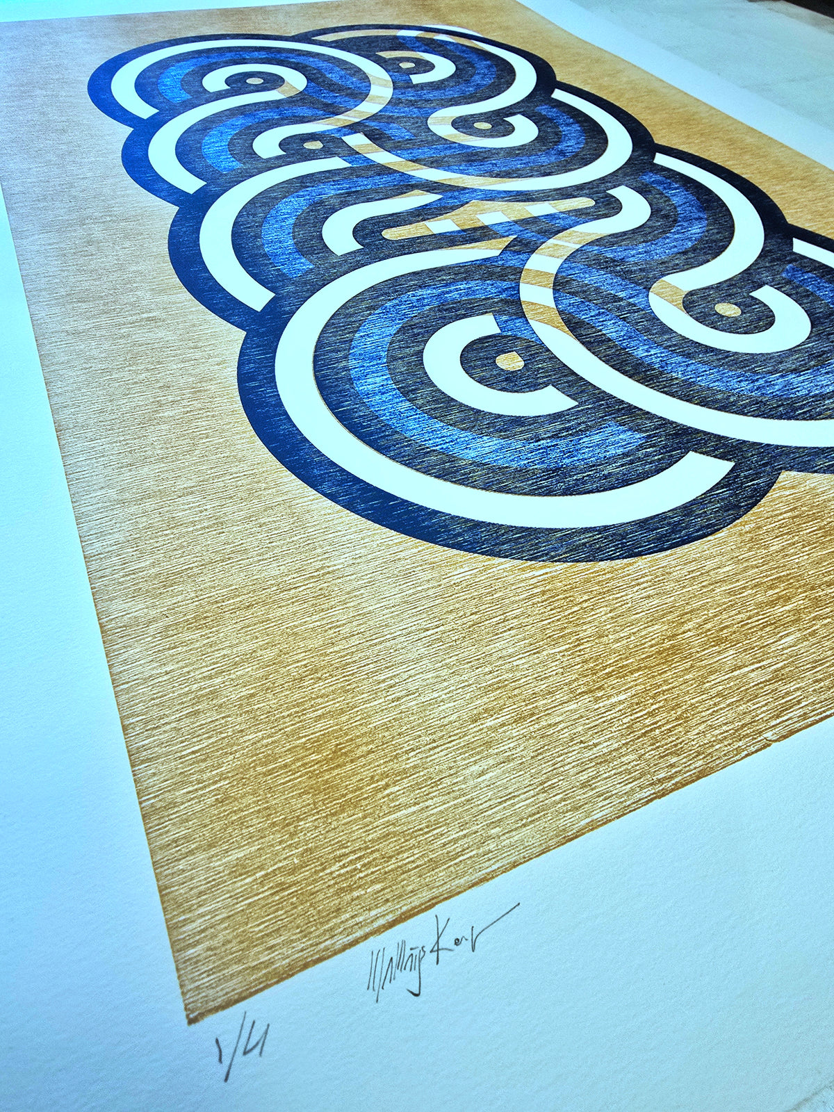 Third Misprint, Wood Relief Print, 50x70cm, Edition of 4