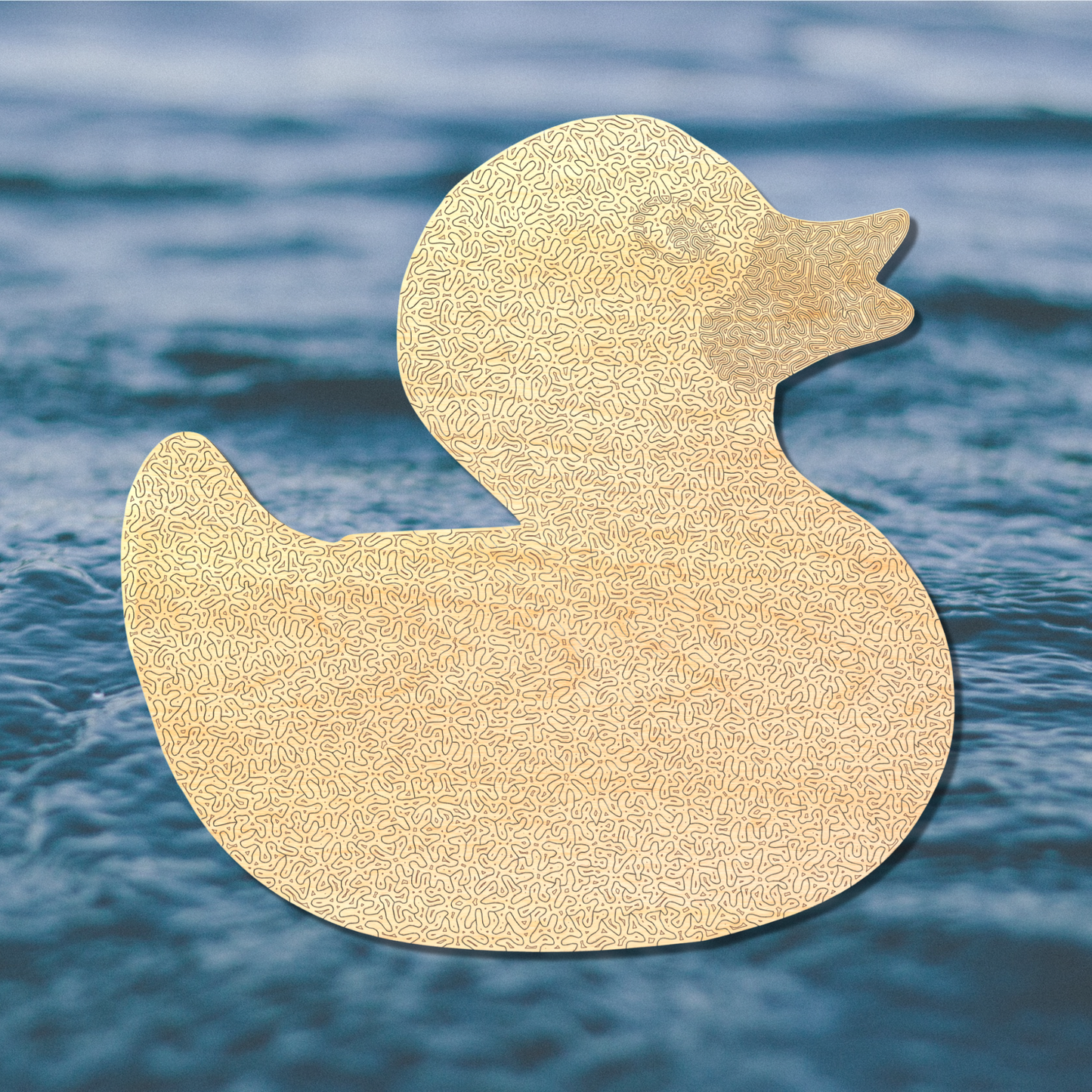 Badeend | Houten Puzzel  | Chaos serie - 400 stukjes