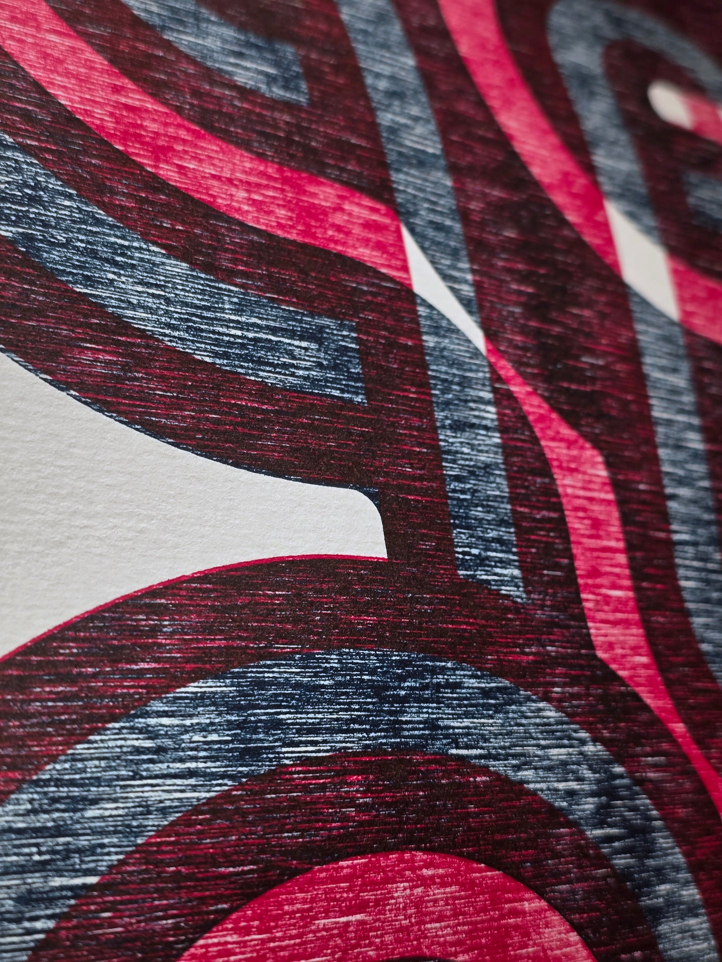 Second Misprint, Wood Relief Print, 50x70cm, Edition of 5