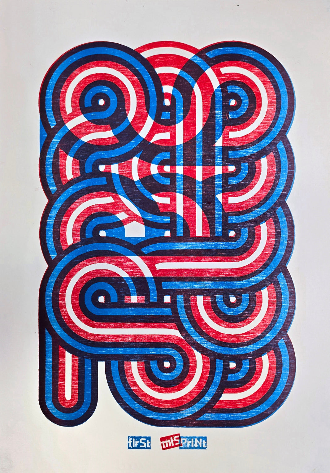 First Misprint, Wood Relief Print, 35x50cm, Edition of 4