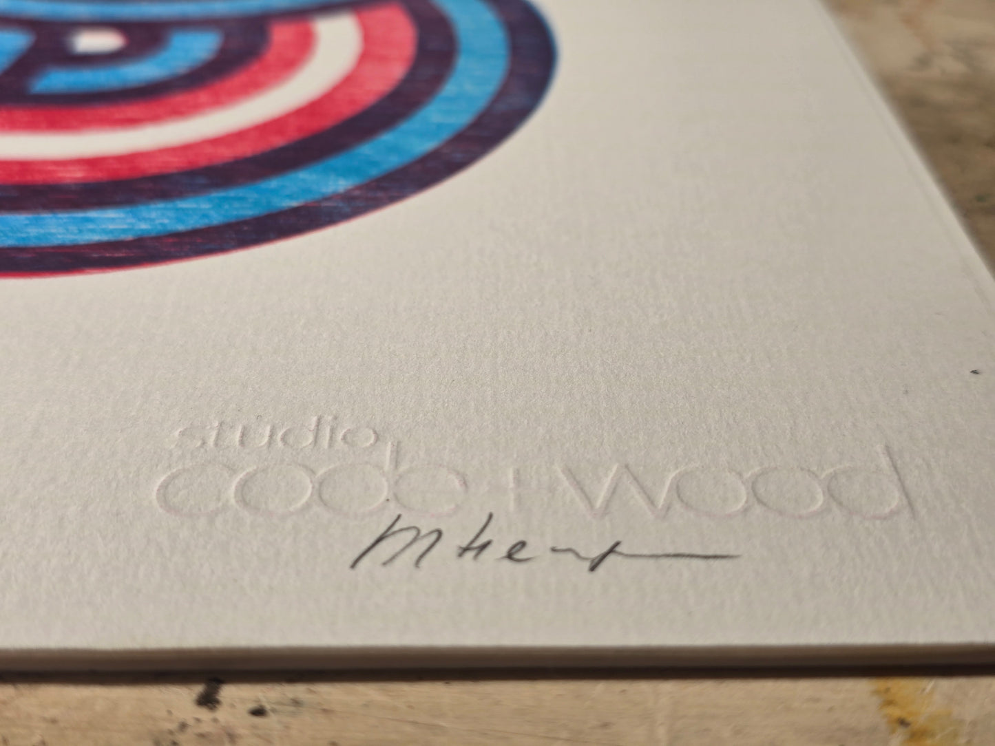 First Misprint, Wood Relief Print, 35x50cm, Edition of 4