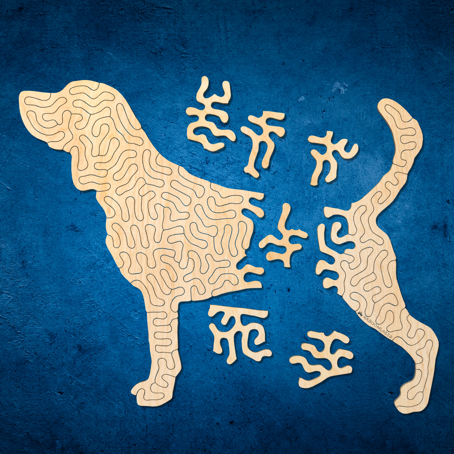 Dog | Wooden puzzle | Entropy series | 38 pieces
