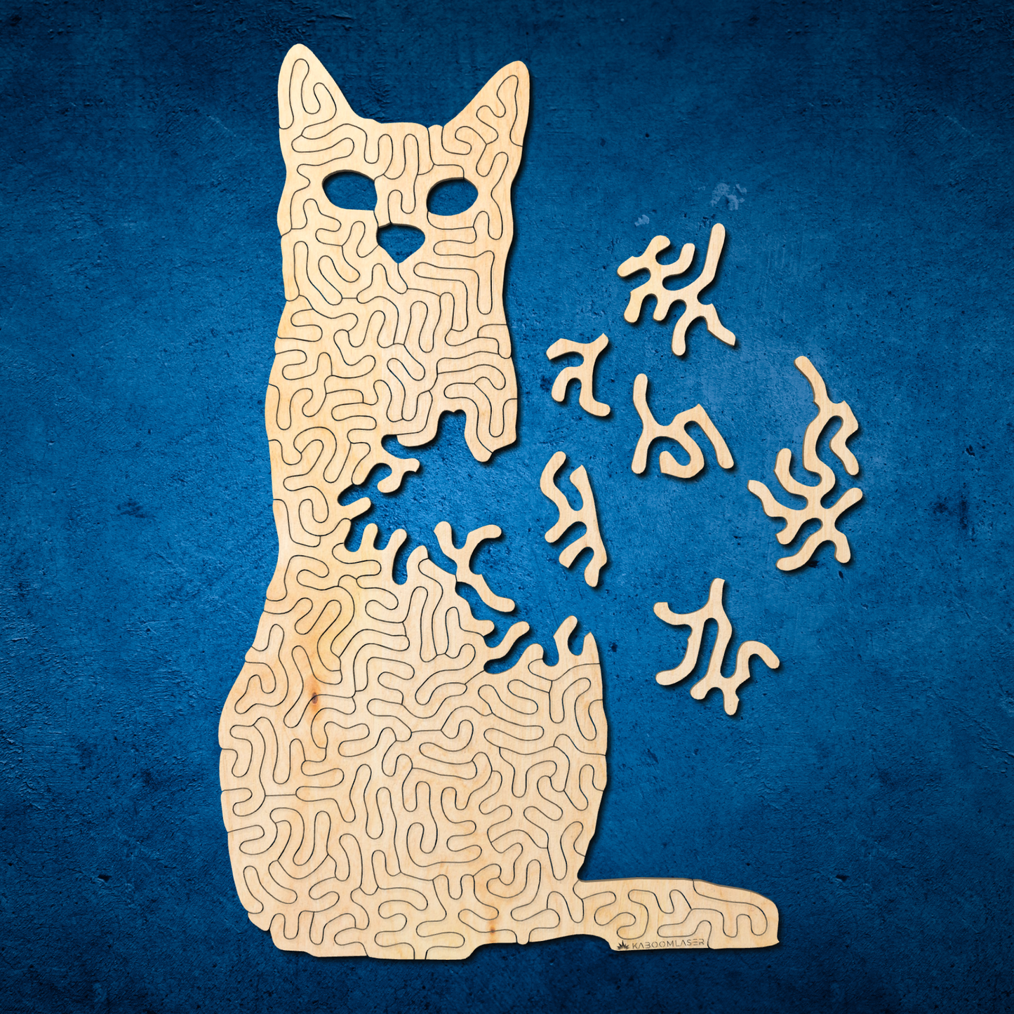 Cat | Wooden Puzzle | Entropy series | 68 pieces