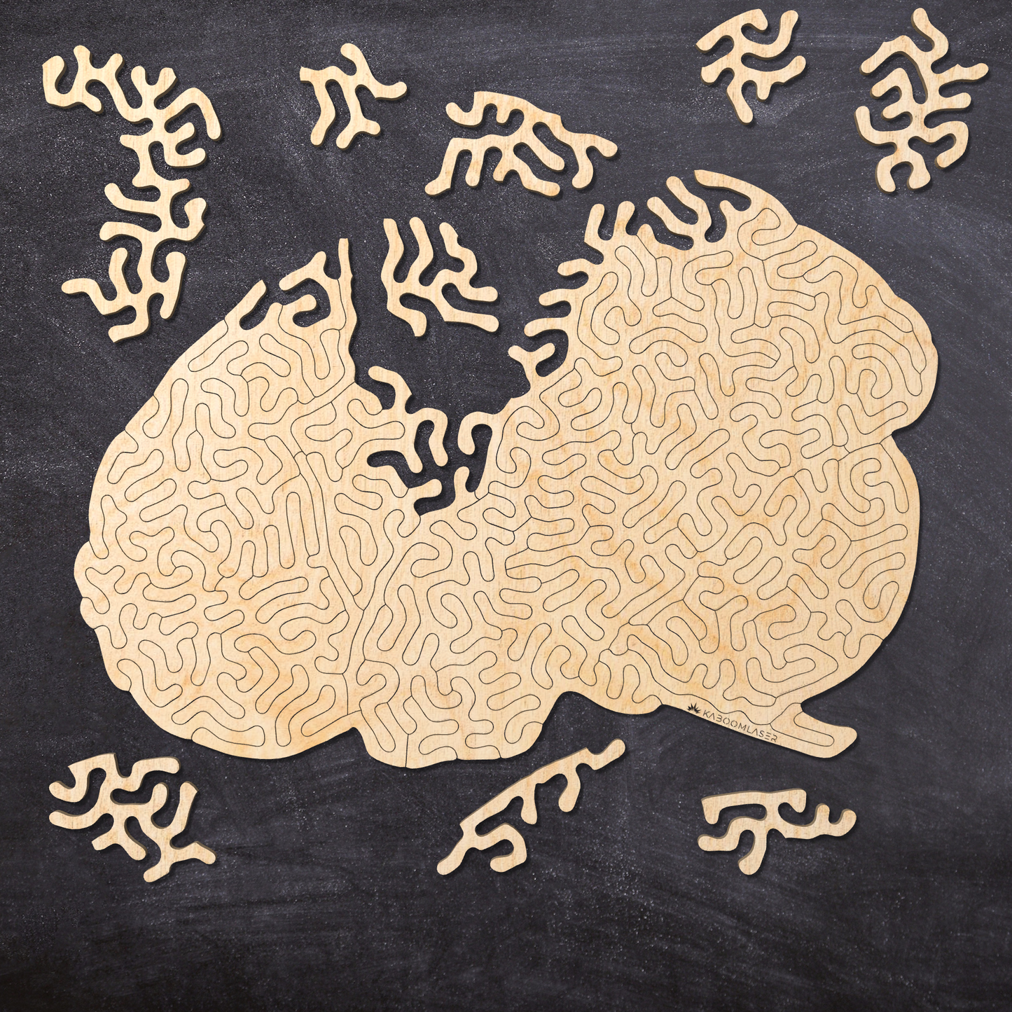 Hersenkraker | Houten Puzzel | Entropy serie | 73 stukjes