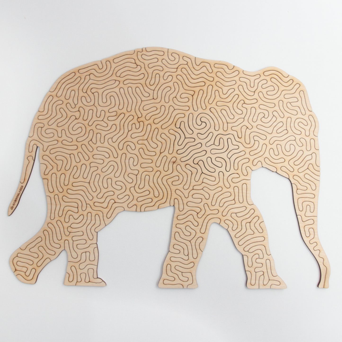 Olifant | Houten Puzzel | Entropy serie | 81 stukjes - kaboomlaser