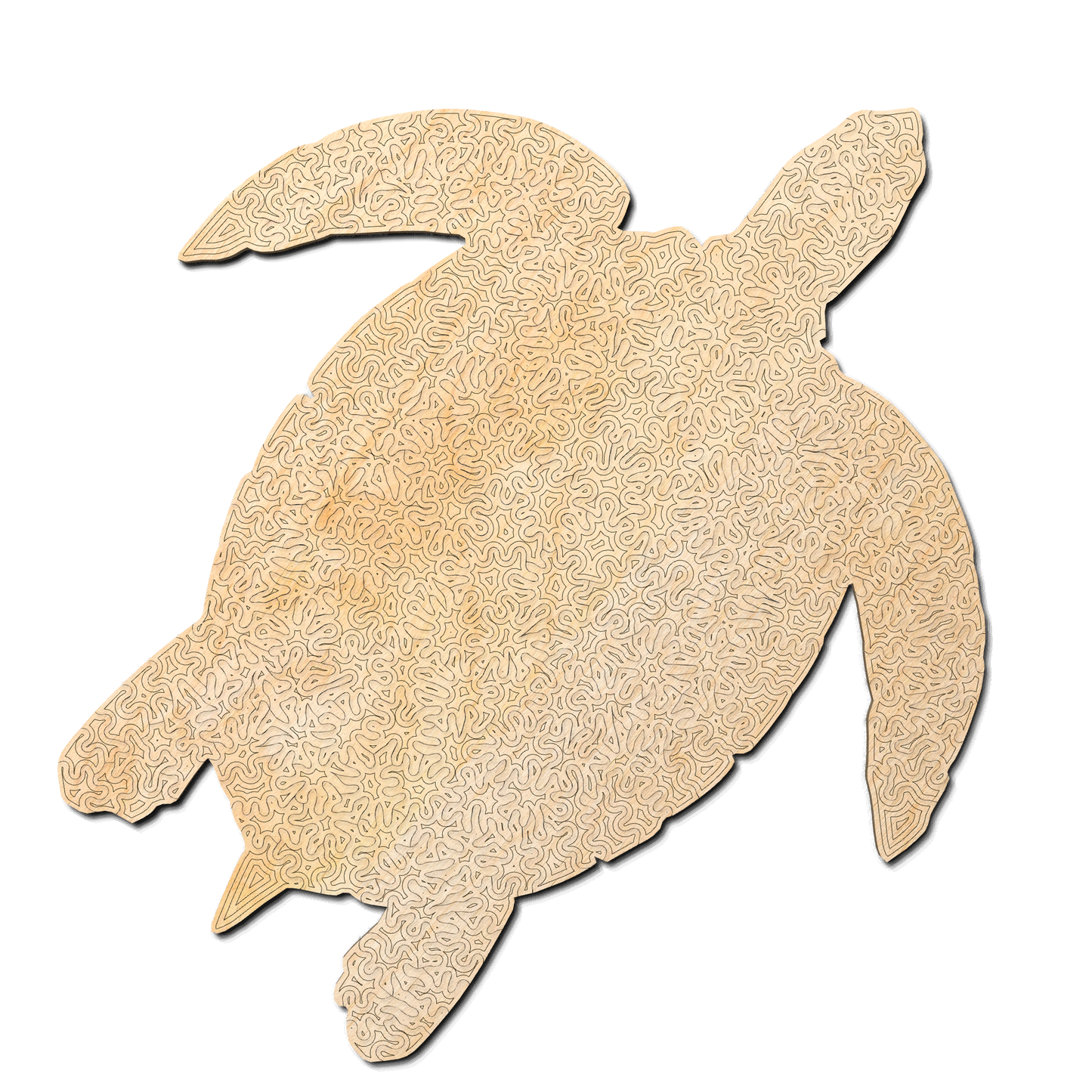 Zeeschildpad | Houten Puzzel  | Chaos serie | 200 stukjes